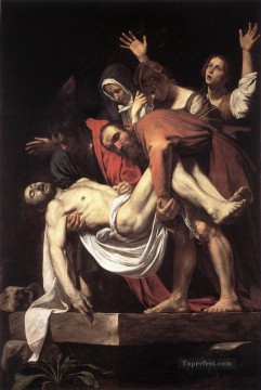 Caravaggio Painting - The Entombment Caravaggio